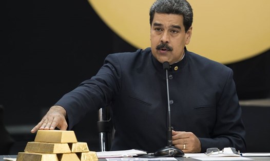 Tổng thống Venezuela Nicolas Maduro yêu cầu Anh trả vàng. Ảnh: AFP