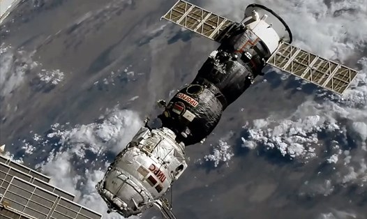 Khoang cập cảng Pirs của Nga rời Trạm Vũ trụ Quốc tế, kết thúc sứ mệnh hoạt động hôm 26.7. Ảnh: NASA TV