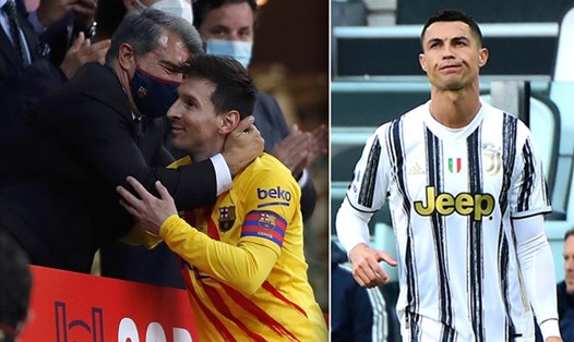 Messi sẽ khoác áo Barca đá giao hữu với Juventus của Ronaldo vào tháng 8. Ảnh: Daily Mail
