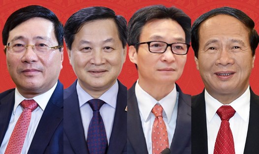 4 nhân sự giữ chức Phó Thủ tướng Chính phủ nhiệm kỳ 2021-2026. Ảnh PV