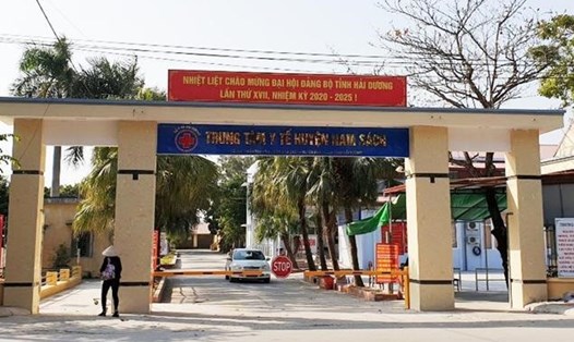 Trung tâm Y tế huyện Nam Sách tạm dừng đón tiếp bệnh nhân từ 28.7. Ảnh Cổng TTĐT tỉnh Hải Dương