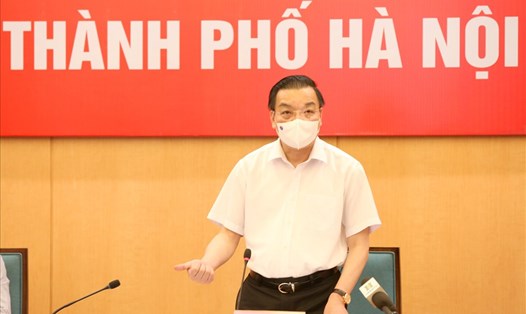Chủ tịch Hà Nội chủ trì cuộc họp.