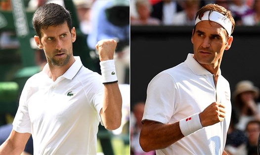 Cách nhau 5 năm, Roger Federer và Novak Djokovic đều đăng quang tại Wimbledon trong ngày 3.7. Ảnh: ATP
