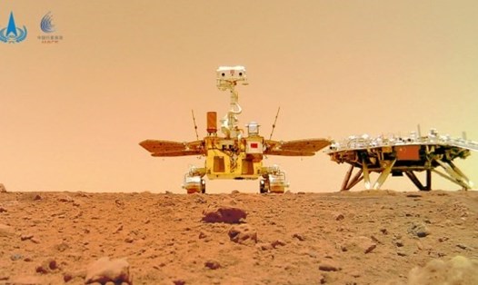 Tàu thăm dò sao Hỏa Chúc Dung của Trung Quốc. Ảnh: CNSA