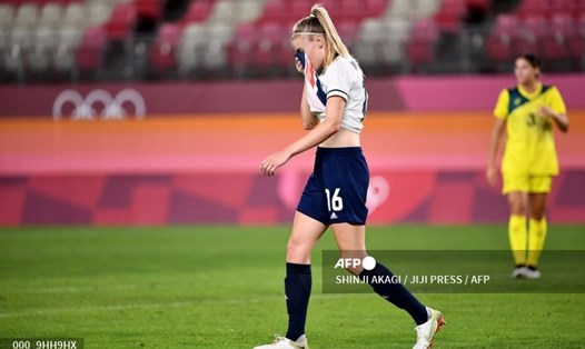 Tuyển Vương quốc Anh bị Australia loại ở tứ kết bóng đá nữ Olympic Tokyo 2020 dù họ được đánh giá cao hơn. Ảnh: AFP.