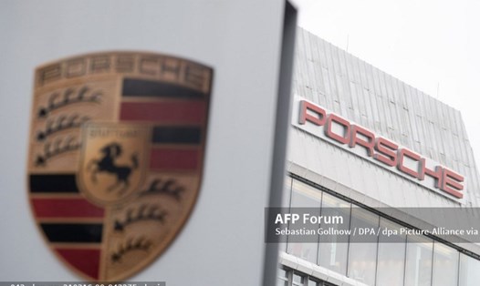 Logo Porsche. Ảnh: AFP