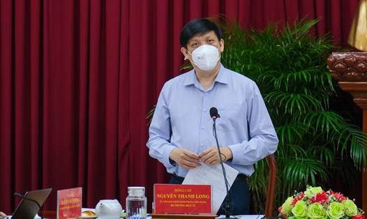 Bộ trưởng Nguyễn Thanh Long phát biểu tại buổi làm việc tại Cần Thơ. Ảnh: P.V.