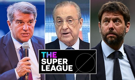 Những ông Chủ tịch của Barcelona, Real Madrid và Juventus đã có được thành quả với sự quyết tâm về European Super League. Ảnh: Daily Mail