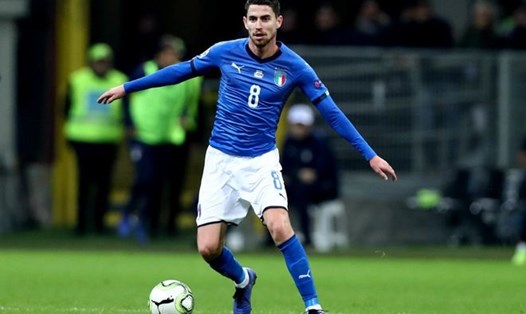 Jorginho là 1 trong 7 cầu thủ Chelsea góp mặt ở bán kết EURO 2020. Ảnh: EURO 2020.