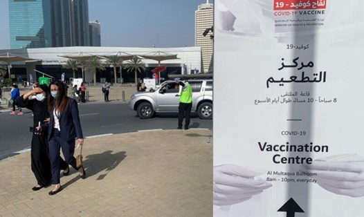 UAE  đã tiêm 15,5 triệu liều vaccine COVID-19. Ảnh: AFP