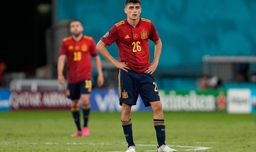 Pedri là sao trẻ sáng giá của Tây Ban Nha tại EURO 2020. Ảnh AFP