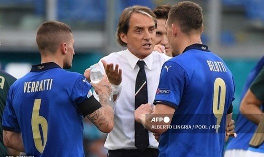Italia đối đầu với đối thủ mạnh Tây Ban Nha tại bán kết EURO 2020. Ảnh AFP