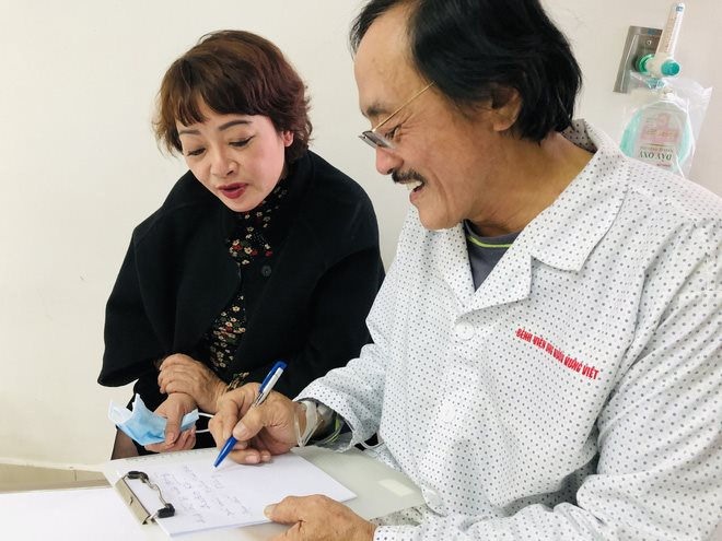 Nghệ sĩ Giang Còi viết tâm thư tiết lộ tình trạng bệnh tình hiện tại. Ảnh: NVCC