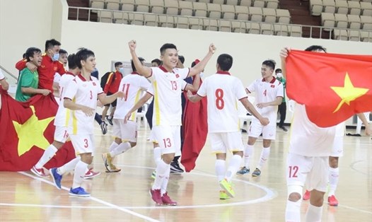 Đội tuyển Futsal Việt Nam đặt mục tiêu vượt qua vòng đấu bảng để góp mặt tại vòng 1/8 Futsal World Cup 2021. Ảnh: VFF