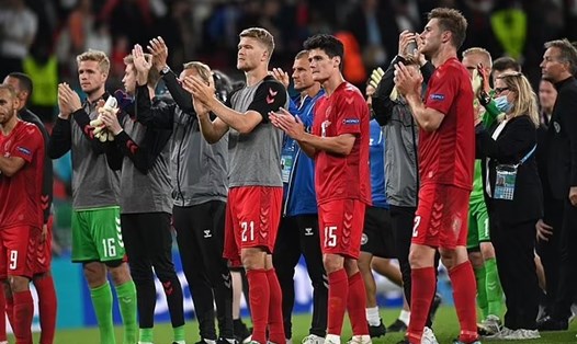 Đan Mạch khép lại hành trình kỳ diệu ở EURO 2020. Ảnh: AFP.