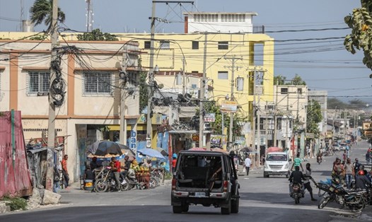 Cảnh sát Haiti tăng cường tuần tra sau vụ ám sát Tổng thống Jovenel Moise. Ảnh: AFP