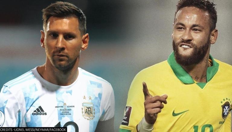 Messi hoặc Neymar sẽ có danh hiệu quốc tế đầu tiên cùng tuyển quốc gia sau trận chung kết Copa America sắp tới. Đồ hoạ: Rebplicworld.