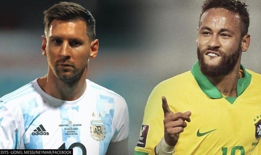Messi hoặc Neymar sẽ có danh hiệu quốc tế đầu tiên cùng tuyển quốc gia sau trận chung kết Copa America sắp tới. Đồ hoạ: Rebplicworld.