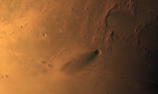 Ảnh sao Hỏa cực kỳ sắc nét do tàu thăm dò Hope của UAE chụp. Ảnh:  Emirates Mars Mission