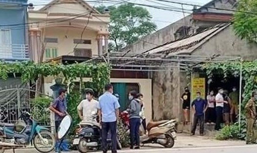 Hiện trường vụ án mạng khiến 2 người tử vong ở xã Văn Lang, huyện Hạ Hòa, tỉnh Phú Thọ. Ảnh: NDCC.