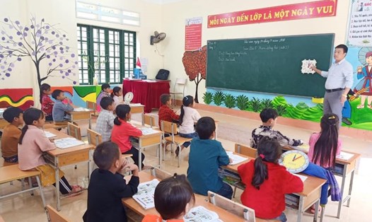 Học sinh Lào Cai tựu trường từ ngày 23.8. Ảnh: Đức Trí