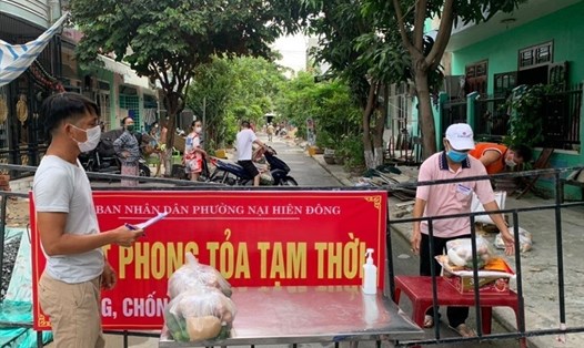 Một điểm cách ly y tế tại phường Nại Hiên Đông, Sơn Trà, Đà Nẵng. Ảnh: T.C