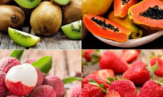 Ngoài trái cây họ cam quýt, một số loại trái cây khác cũng chứa vitamin hữu ích. Ảnh minh họa. Đồ họa: B.C