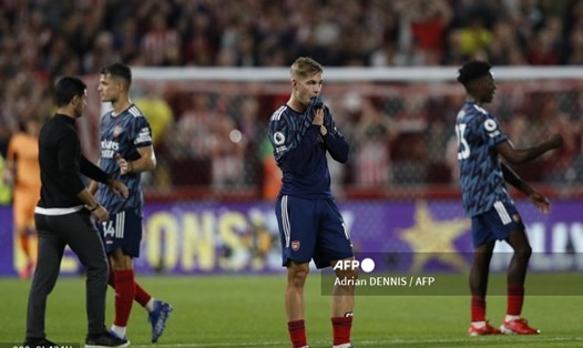 Arsenal thua sốc 0-2 trước Brentford trong ngày khai màn Ngoại hạng Anh. Ảnh: AFP