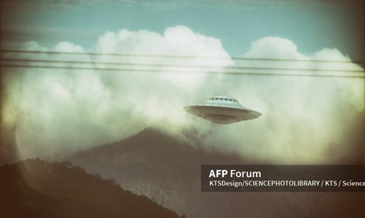 Hình minh họa UFO. Ảnh: AFP