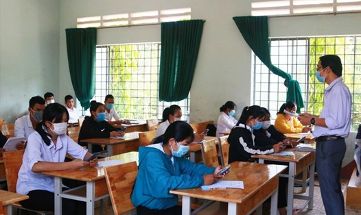 Một lớp học ở địa bàn huyện vùng sâu, vùng xa của tỉnh Đắk Lắk. Ảnh: Bảo Trung