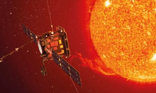 Hình minh họa tàu vũ trụ Solar Orbiter tiến gần Mặt trời. Ảnh: ESA