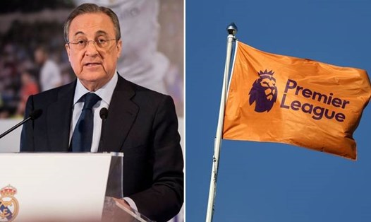 Chủ tịch Florentino Perez muốn chuyển Real Madrid tới Premier League tranh tài. Ảnh: DSO