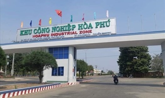 Khu công nghiệp Hòa Phú, Vĩnh Long, nơi phát hiện hàng trăm ca nhiễm COVID-19. Ảnh: Trần Lưu