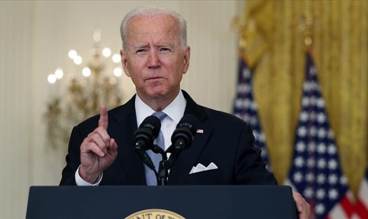 Tổng thống Mỹ Joe Biden phát biểu về tình hình Afghanistan. Ảnh: AFP/Getty