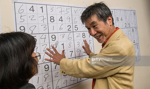 Ông Maki Kaji được biết đến với tên "Bố già Sudoku". Ảnh: AFP/Getty