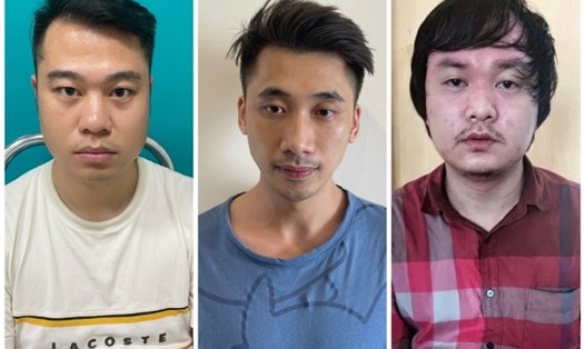 3 đối tượng bị Công an Quảng Ninh khởi tố, bắt giam vì tổ chức sử dụng ma túy tại một chung cư cao cấp ở thành phố Hạ Long. Ảnh: CAQN