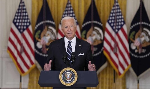 Tổng thống Joe Biden kêu gọi người Mỹ tiêm vaccine nhắc lại. Ảnh: White House