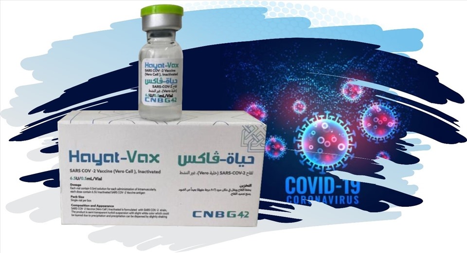 Vaccine Hayat-Vax của UAE. Ảnh: Theo Julphar Gulf