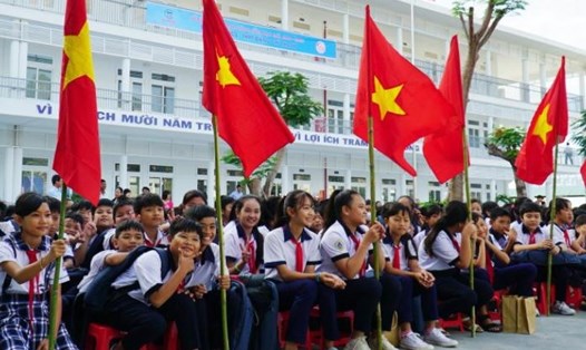 Học sinh ở Ninh Thuận sẽ khai giảng vào ngày 5.9. Ảnh: Tuấn Kiệt.