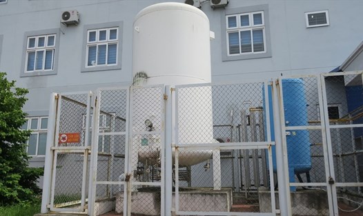 Hệ thống cung cấp oxi hiện có tại Bệnh viện Hữu nghị Việt - Tiệp cơ sở 2. Ảnh Cổng TTĐT TP.Hải Phòng