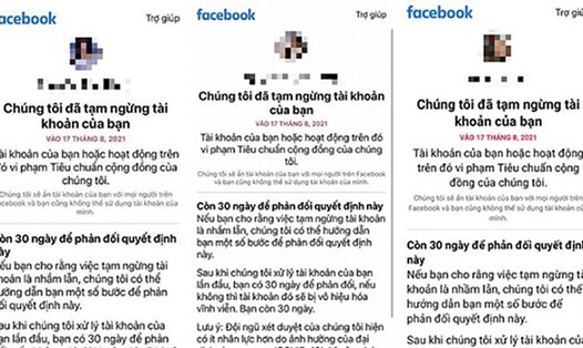 Nhiều tài khoản Facebook tại Việt Nam bị khoá do chia sẻ nội dung vi phạm tiêu chuẩn cộng đồng của nền tảng này.