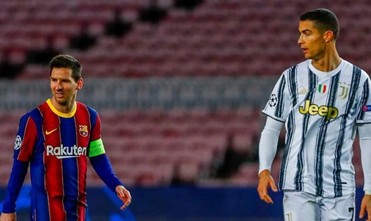 Messi và Ronaldo bị loại khỏi cuộc đua danh hiệu cá nhân của UEFA. Ảnh: AFP