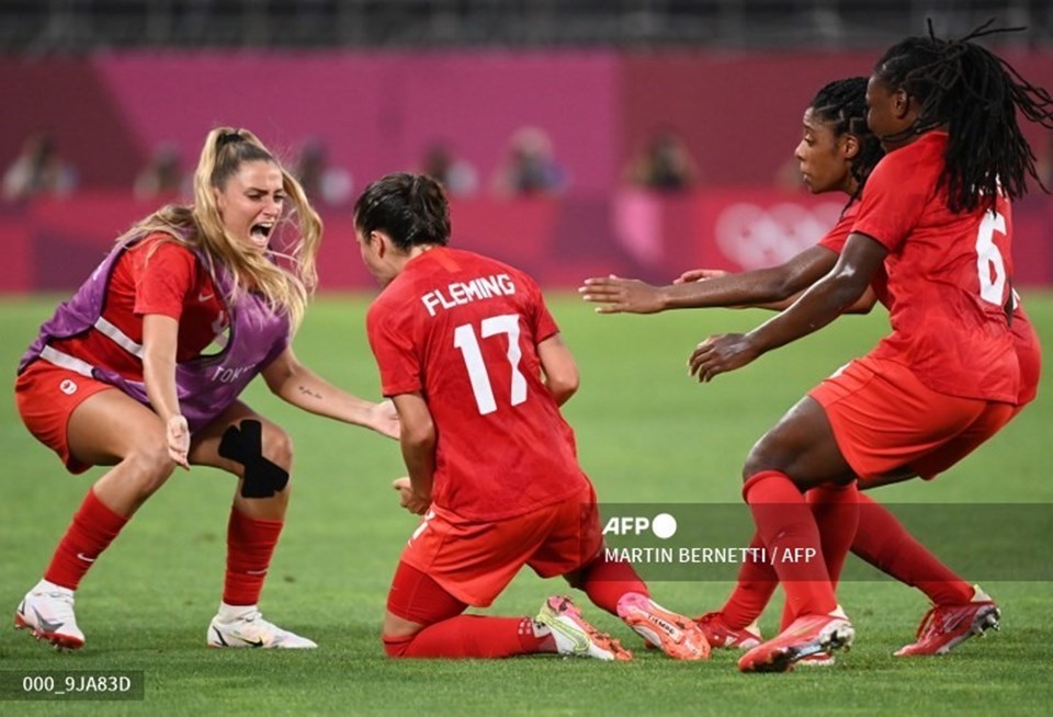 Tuyển Canada giành tấm vé đầu tiên vào chung kết bóng đá Olympic Tokyo 2020. Ảnh: AFP. Tuyển Canada giành tấm vé đầu tiên vào chung kết bóng đá Olympic Tokyo 2020. Ảnh: AFP.
