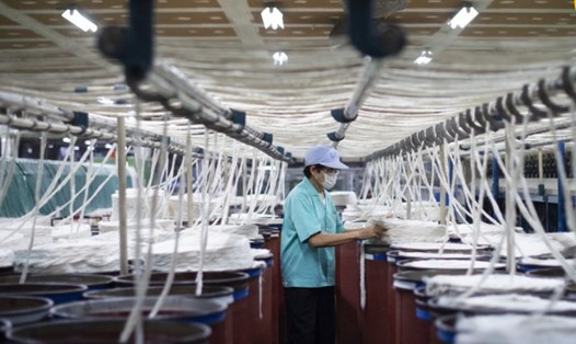 Một nhà máy dệt ở Pathum Thani, Thái Lan. Ảnh: AFP