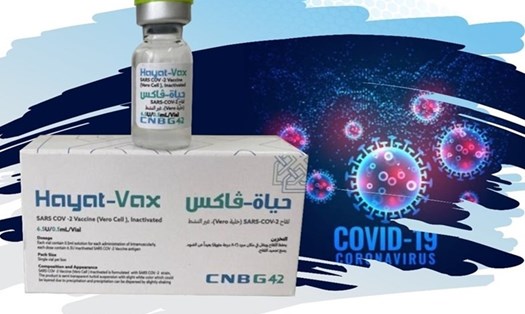 Vaccine Hayat-Vax của UAE. Ảnh: Theo Julphar Gulf