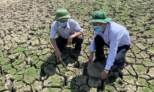 Một số hồ đập thủy lợi ở tỉnh Đắk Lắk đang dần cạn kiệt nguồn nước. Ảnh: Phan Tuấn