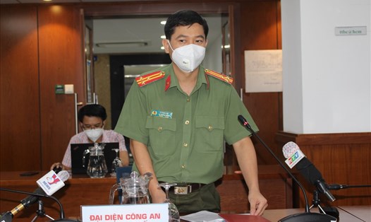 Thượng tá Lê Mạnh hà – Phó trưởng phòng Tham mưu Công an TPHCM. Ảnh: Huyên Nguyễn