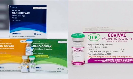 Vaccine Nano Covax và vaccine Covivac của Việt Nam. Ảnh: ĐVCC
