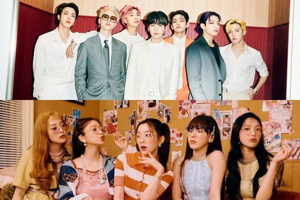 Nhóm nhạc BTS, Red Velvet lọt top 15 trên World Albums. Ảnh: Poster. Nhóm nhạc BTS, Red Velvet lọt top 15 trên World Albums. Ảnh: Poster.