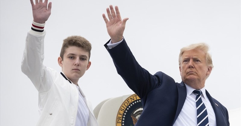 Lộ tin hiếm hoi về Barron Trump - con trai út của ông Donald Trump